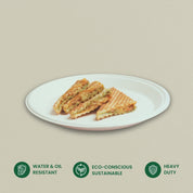 11" Round Sugarcane Bagasse Plate - Heavy Duty