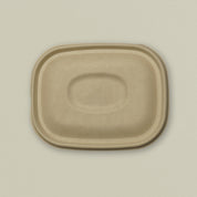 1000ml (34oz) Global Sugarcane Bagasse Container with Lid