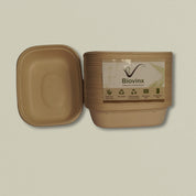 1000ml (34oz) Global Sugarcane Bagasse Container with Lid