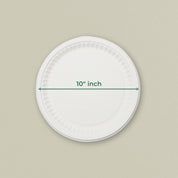 10" Round Sugarcane Bagasse Plate