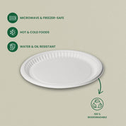 10" Round Sugarcane Bagasse Plate