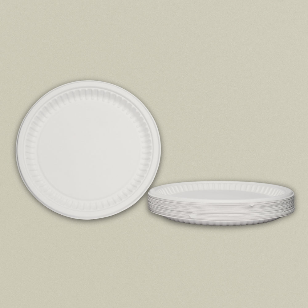 10" Round Sugarcane Bagasse Plate