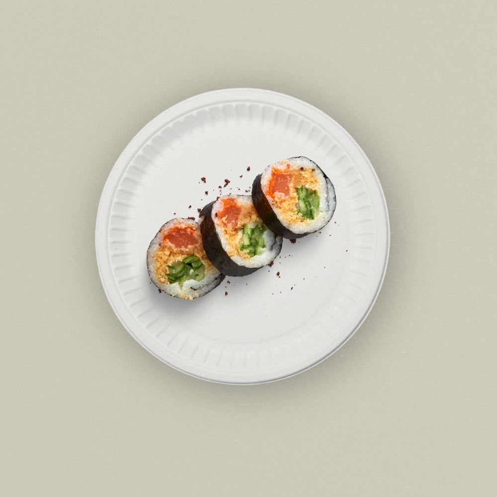 12" Round Sugarcane Bagasse Plate