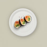 12" Round Sugarcane Bagasse Plate