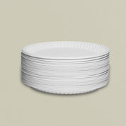 12" Round Sugarcane Bagasse Plate