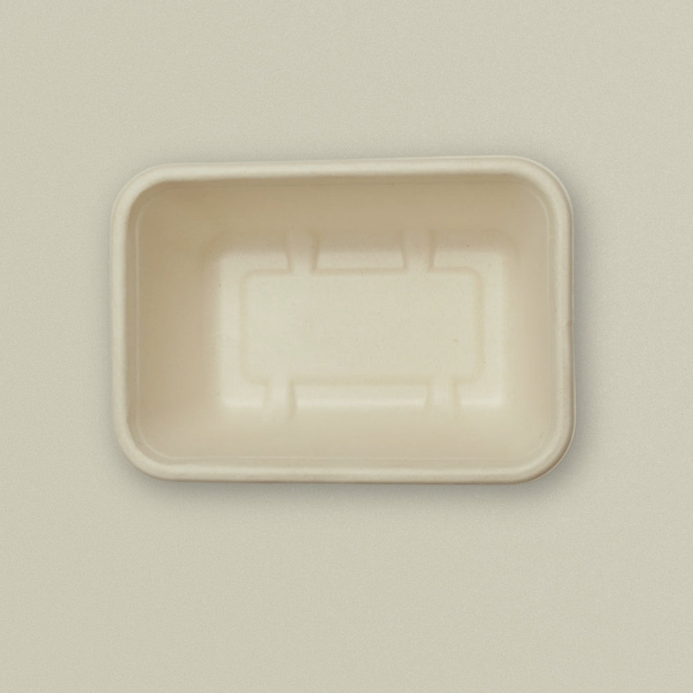 1300ml (44oz) U-Shape Sugarcane Bagasse Container with Lid