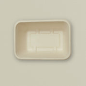 1300ml (44oz) U-Shape Sugarcane Bagasse Container with Lid