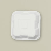 6x6" Sugarcane Bagasse Clamshell