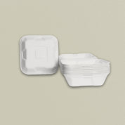 6x6" Sugarcane Bagasse Clamshell