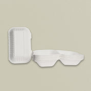 9x6" Sugarcane Bagasse Clamshell