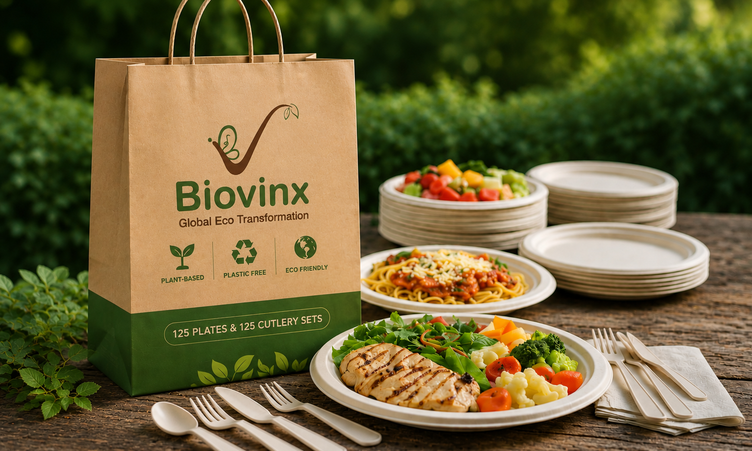 Compostable Plates and Cutlery: A Sustainable Food Solution